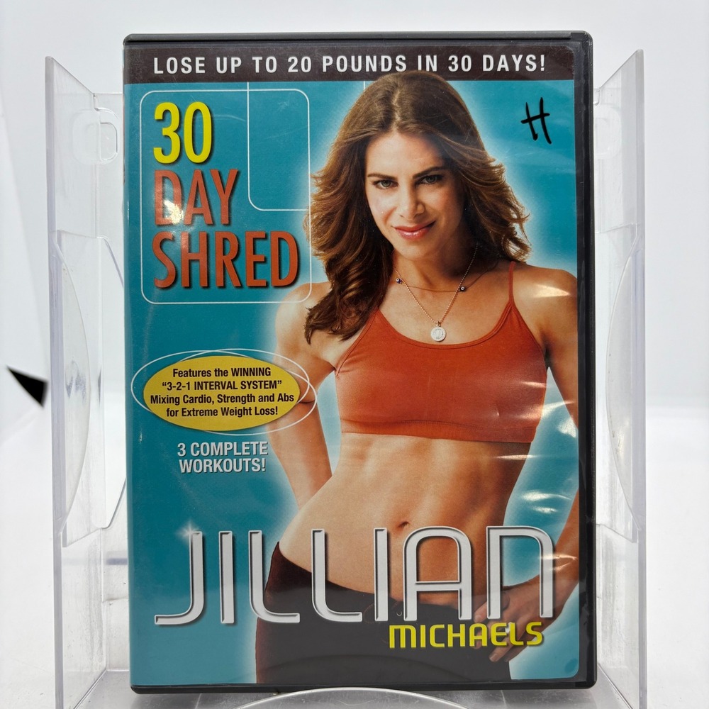 Jillian Michaels 30 Day Shred DVD Workout Fitness Exercise 3-2-1 Interval System